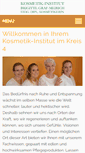 Mobile Screenshot of kosmetikinstitut-brigittegraf.ch