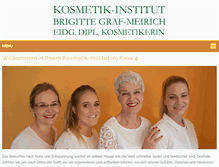 Tablet Screenshot of kosmetikinstitut-brigittegraf.ch